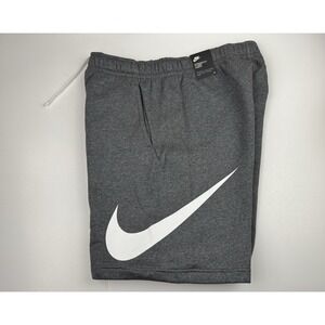 Nike Sportswear Club Fleece Shorts Men's Size Small Grey/White BV2721-071